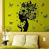 Home Decor Decals Butterfly Flower Fairy Girl