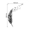 Left Right Flying Feather Wall Stickers