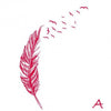 Left Right Flying Feather Wall Stickers